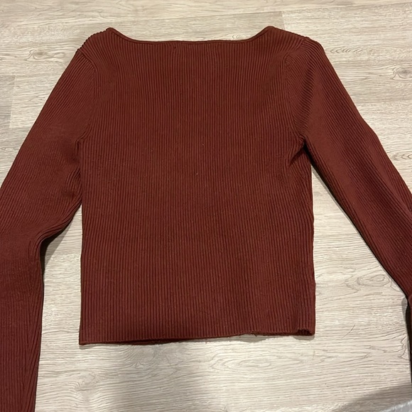 Abercrombie & Fitch Ribbed Corset Style sweater - Picture 3 of 4